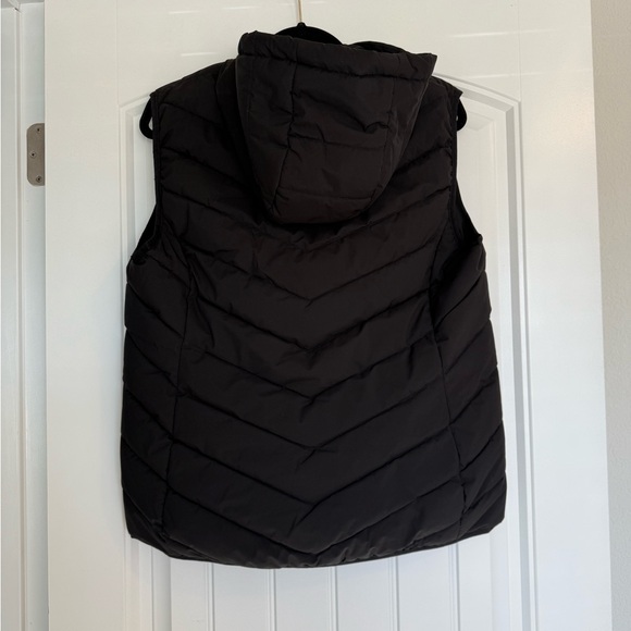 Lauren Ralph Lauren Hooded Stretch Puffer Vest Womens Sz L Black MSRP $150 - Picture 3 of 12